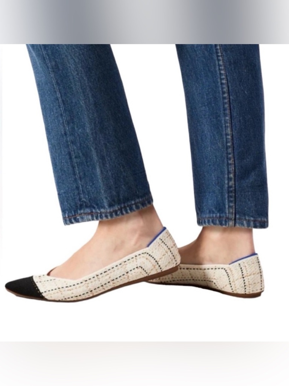 Rothy’s The Point Moonlight Tweed Flats Size 6.5 - Picture 8 of 8